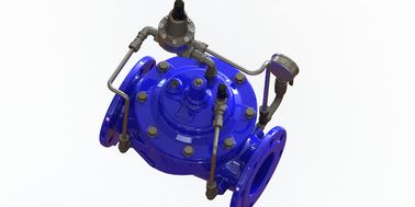 Valva de alivio de presión de agua sin fugas con azul RAL 5010 hierro dúctil para el sistema de agua