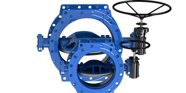 Dovetail Blue Rubber Seal Butterfly Valve Low Operating Torque Available