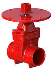 Rojo asentado suave de la válvula de puerta de la UL FM de la cuña para el servicio de la lucha contra el fuego