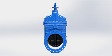 Válvula de puerta de cuña resistente de caucho suave con recubrimiento epoxi con anillo NBR O