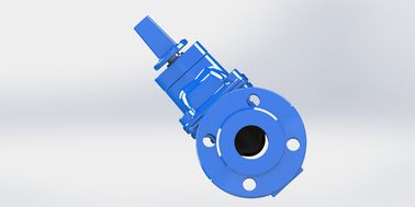 Válvula de puerta de agua de tallo no ascendente de sellado suave con rueda de mano o tapa superior