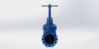 Válvula de puerta de agua de tallo no ascendente de sellado suave con rueda de mano o tapa superior