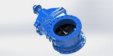 Válvula de puerta de agua resistente a la corrosión de tipo flange de sellado blando con operación manual / eléctrica