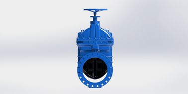 Válvula de puerta de agua de alta capacidad de flujo con sello EPDM y material de hierro dúctil
