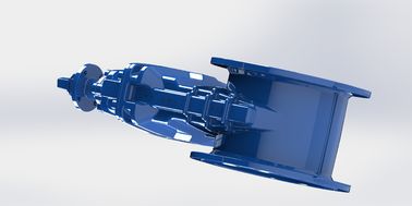 Tipo de brida de hierro dúctil duradero de la válvula de puerta de yugo de tornillo exterior