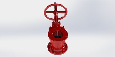 Válvula de puertas con revestimiento de epoxi rojo Ul Fm