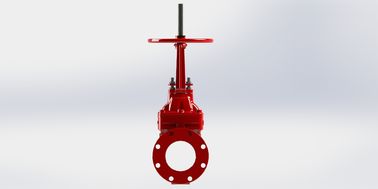 Válvula de puertas con revestimiento de epoxi rojo Ul Fm