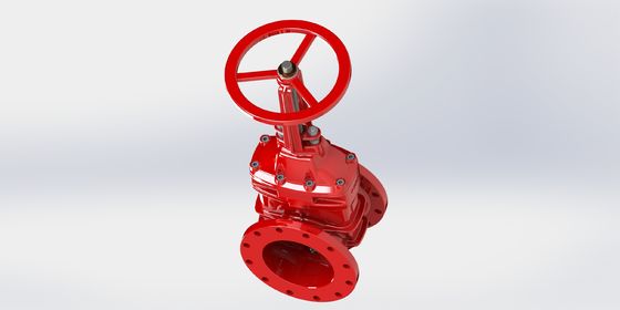 Válvula de compuerta UL FM con conexión bridada/ranurada y recubrimiento epoxi fusionado para sistemas de tuberías sellados con EPDM