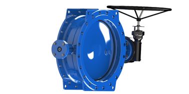 Disco de acero inoxidable doble excéntrica válvula mariposa para conexión de brida y aplicaciones de trabajo pesado