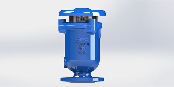 Válvula de liberación de aire combinada de hierro dúctil con flotador de acero inoxidable y sello de asiento resiliente para sistemas de fluidos