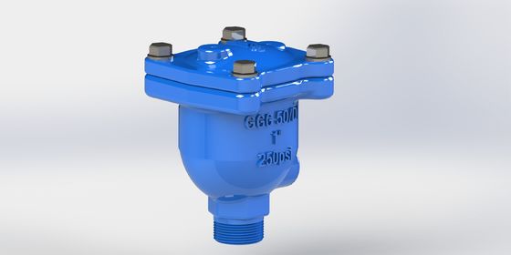 Válvula de Liberación de Aire Combinada con Flotador de Acero Inoxidable, Cuerpo de Hierro Dúctil y Triple Función para Sistemas de Tuberías