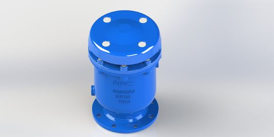 Válvula de liberación de aire combinada con flotación de acero inoxidable y conexión de brida roscada para sistemas de presión PN10-16-25