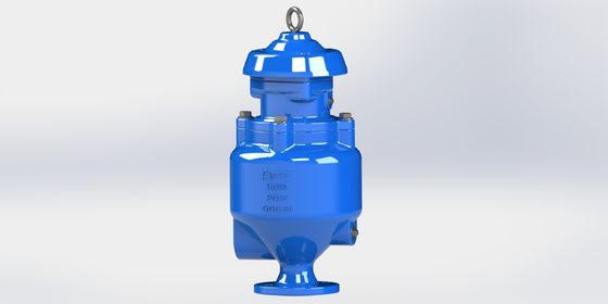 Válvula de liberación de aire de aguas residuales de hierro dúctil con conexión de brida/hielo para sistemas de aguas residuales DN50-DN200