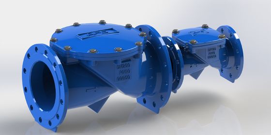 Válvula de retención oscilante flexible DN50-700 con material de sellado EPDM y conexión de extremo de brida PN16 para control de flujo en tuberías de agua