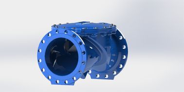 Válvula de control de aguas residuales de doble brida, pin de acero inoxidable para el sistema HVAC