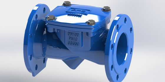 Válvula de retención oscilante flexible con certificación ISO, sello EPDM y clasificación de presión PN10 para sistemas de tuberías