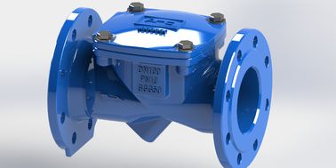 Válvula de verificación flexible de balanceo con agua certificada ISO con el material del cuerpo de hierro dúctil Rango de temperatura 0-80C