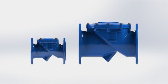 Válvula de verificación flexible con conexión de brida y sello EPDM de hierro dúctil para el control de tuberías industriales
