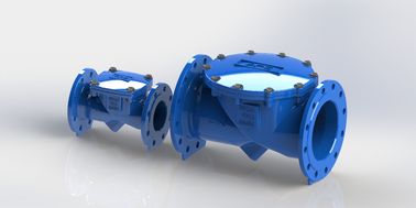 Cubierta de agua de desecho de inclinación de hierro flexible con válvula de control de oscilación con disco de goma