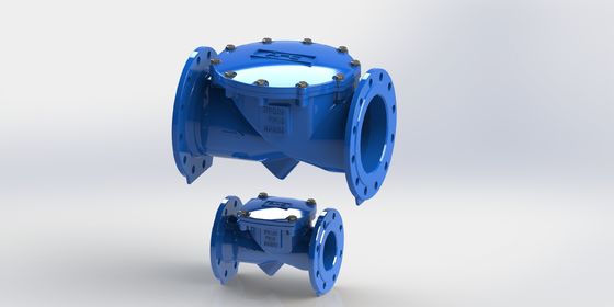 Válvula de verificación flexible con conexión de brida y sello EPDM de hierro dúctil para el control de tuberías industriales