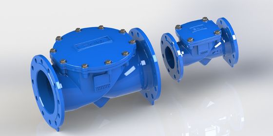 Válvula de verificación flexible con conexión de brida y sello EPDM de hierro dúctil para el control de tuberías industriales