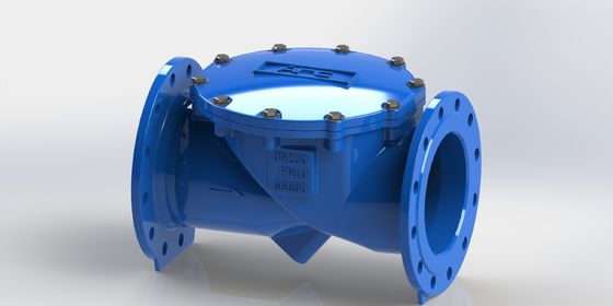 Válvula de retención de aleta oscilante DN50-700 con conexión de brida PN10 y sello EPDM para sistemas de fluidos industriales