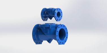 Cubierta de agua de desecho de inclinación de hierro flexible con válvula de control de oscilación con disco de goma