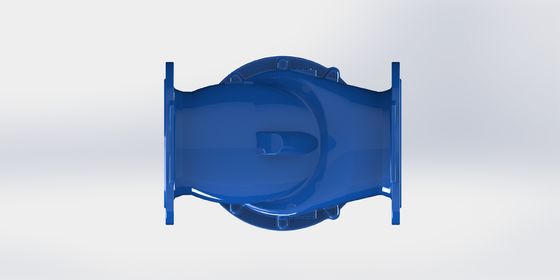 Válvula de retención de oscilación y flexión con clasificación de presión PN16, cuerpo de hierro dúctil y material de sellado EPDM