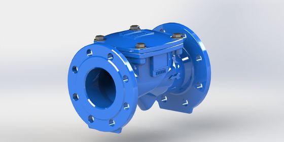Válvula de retención flexible oscilante aprobada EN12266 con material de sello EPDM y brida PN10, PN16 para aplicaciones de agua