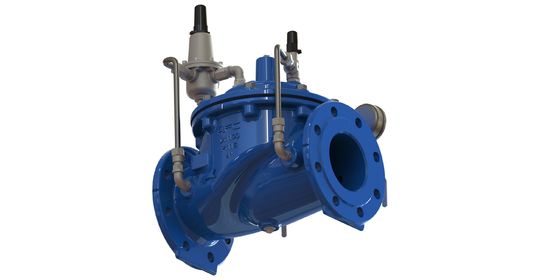 A200 válvula reductora de presión de agua con recubrimiento epoxi, conexión de brida y diafragma reforzado de nylon para sistemas de agua