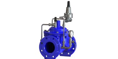 Válvula de mantenimiento de la presión de extremo de brida Industrial de diafragma de nylon reforzado para gas de agua