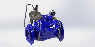 PN25 EN1074-5 Válvula de control de flujo hidráulico ajustable estándar con acabado de acero inoxidable