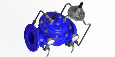 EN1074-5 Válvula de control de flujo hidráulico duradero de hierro dúctil estándar para el rango de temperatura 0-80 grados Fahrenheit