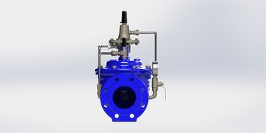 Válvula de control de flujo piloto de acero inoxidable con accionamiento manual del sello EPDM para el rango de temperatura de 0 a 80 ° F PN10/16/25