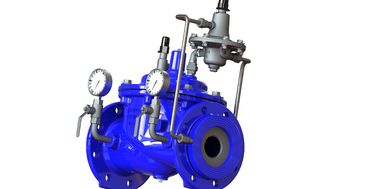 El sistema de control de flujo de la válvula de control de flujo de A400 sellado EPDM azul RAL5005