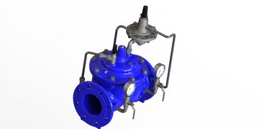 Válvula de control de flujo de acero inoxidable sello EPDM PN10 actuado con tubo de control de hierro dúctil