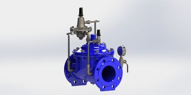 Válvula de control de flujo de acero inoxidable sello EPDM PN10 actuado con tubo de control de hierro dúctil