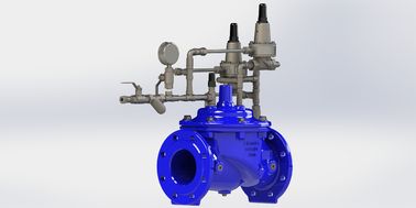 Válvula de control de presión exacta para anticipar el aumento de presión Dinámicamente EPDM PN10-25 Azul EN1074-5