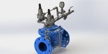 Valvula de anticipación de la oleada del diafragma de refuerzo de nylon Ral5005 Diafragma de goma EPDM azul