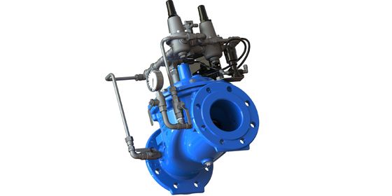 Válvula de control de agua de hierro dúctil duradero con asiento de cuerpo de EPDM y piloto SS304 para un control preciso de la presión y el flujo
