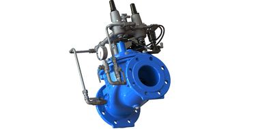 Material piloto SS304 Azul RAL 5005 NSF61 válvula de control de agua hecha de hierro dúctil para la conservación y gestión del agua