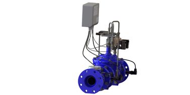 Material piloto SS304 Azul RAL 5005 NSF61 válvula de control de agua hecha de hierro dúctil para la conservación y gestión del agua