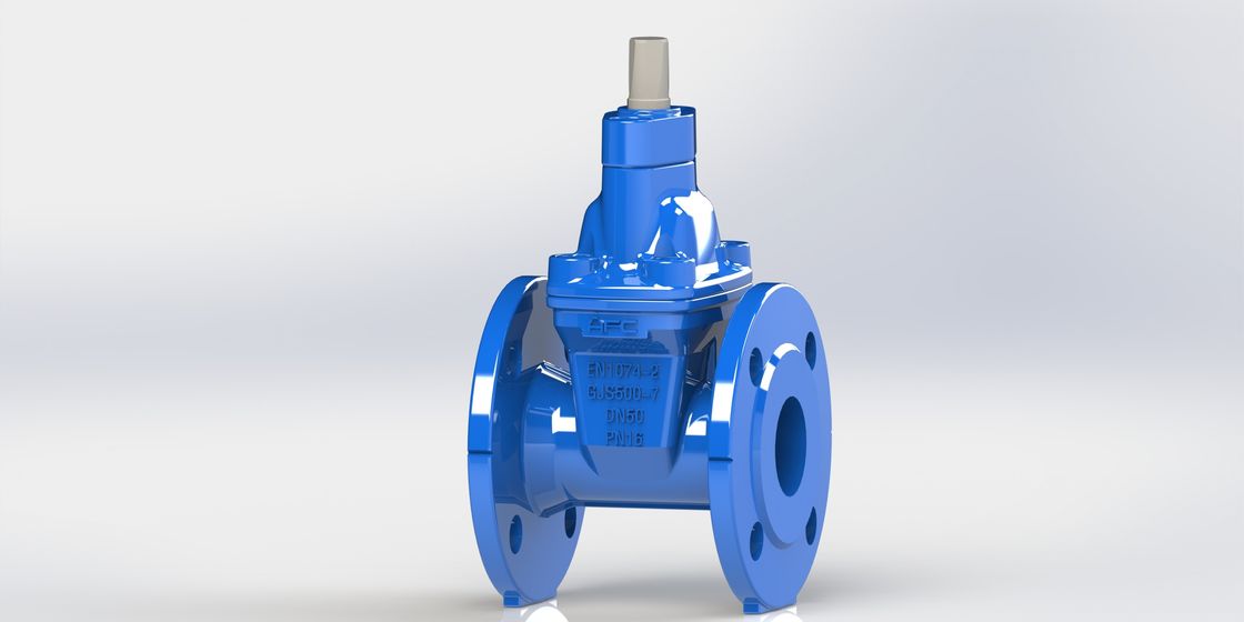 Válvula de control de agua de caucho EPDM con acero inoxidable SS304 y azul RAL 5005 NSF61 para la gestión de la presión