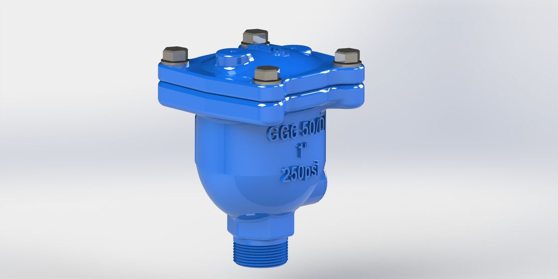 Válvula de Liberación de Aire Combinada con Flotador de Acero Inoxidable, Cuerpo de Hierro Dúctil y Triple Función para Sistemas de Tuberías
