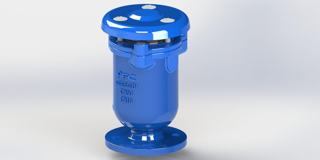 Válvula de liberación de aire de combinación de hierro dúctil duradero con conexión roscada y con brida y flotador de acero inoxidable para control de vacío de tuberías