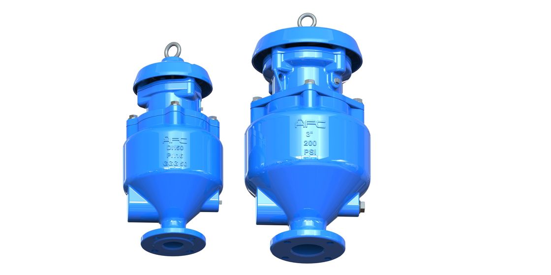 Válvula de liberación de aire de aguas residuales de hierro dúctil con resistencia a altas temperaturas ≤ 80°C y anticorrosión para sistemas de aguas residuales