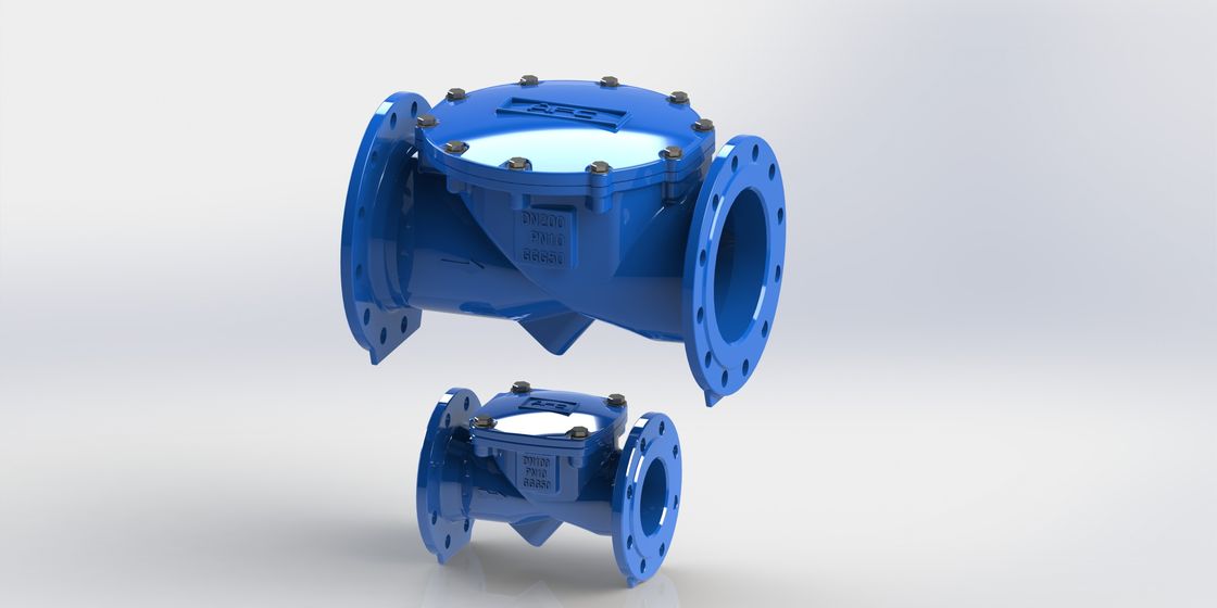 Válvula de verificación flexible de balanceo con agua certificada ISO con el material del cuerpo de hierro dúctil Rango de temperatura 0-80C