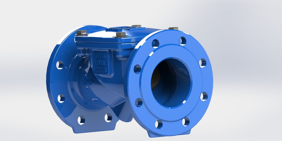 Válvula de verificación flexible con conexión de brida y sello EPDM de hierro dúctil para el control de tuberías industriales