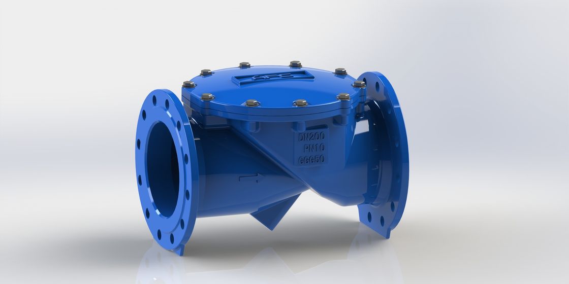 Válvula de retención flexible oscilante aprobada EN12266 con material de sello EPDM y brida PN10, PN16 para aplicaciones de agua