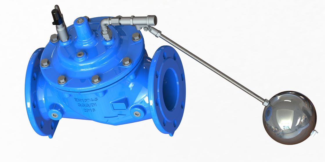 GGG50 Materiales EN1074-5 Características de flujo lineal de la brida válvula de control de flotación para el sector industrial